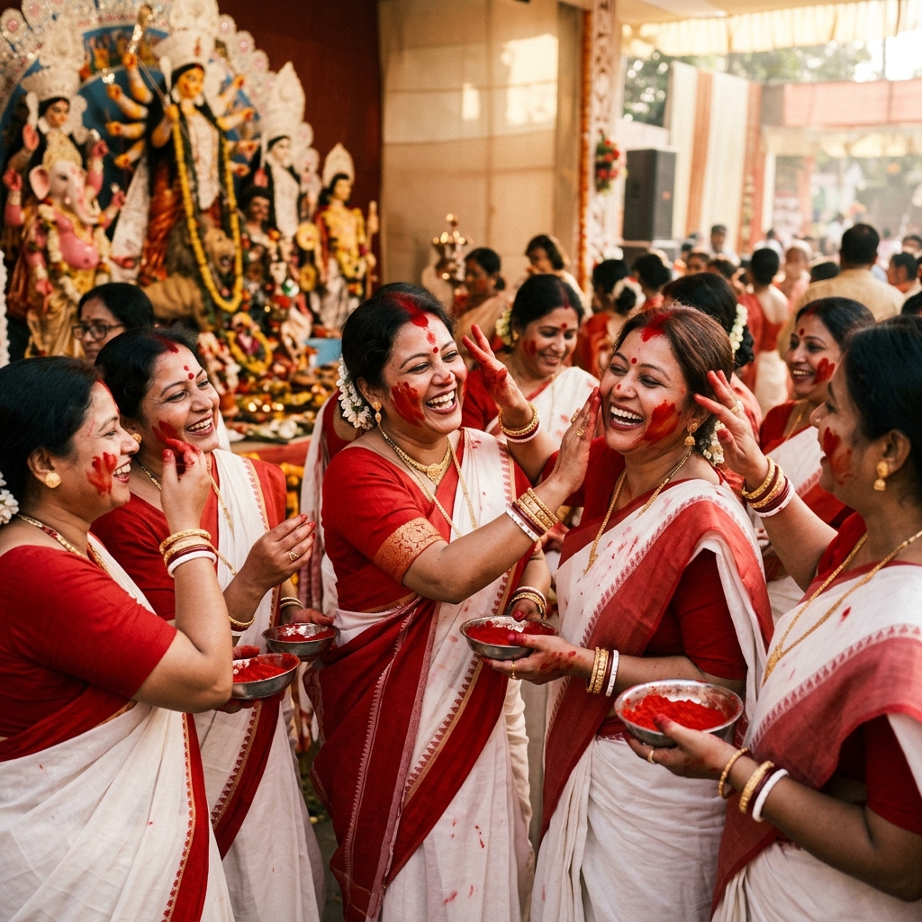 Sindoor Khela on Bijoya